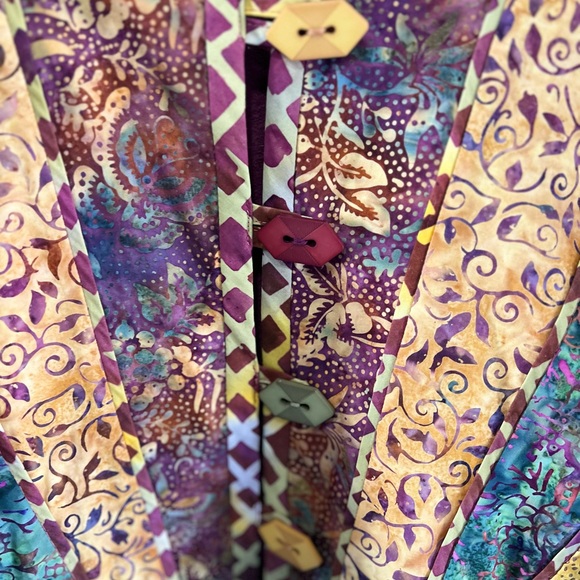 Multicoloured patchwork jacket with a boho vibe #boho #patchwork - Picture 2 of 6